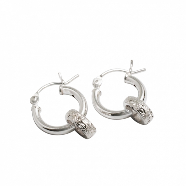 ハワイアンジュエリー/Silver925/Ring hoop earrings ピアス