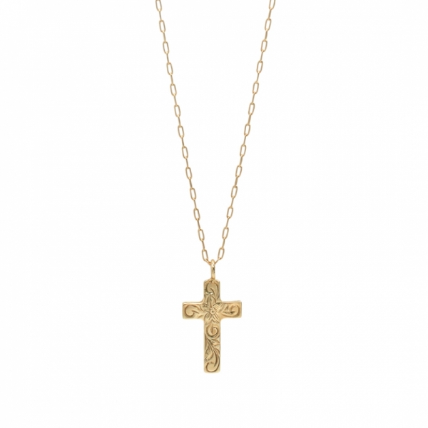 ハワイアンジュエリー/K10YG/Cross necklace