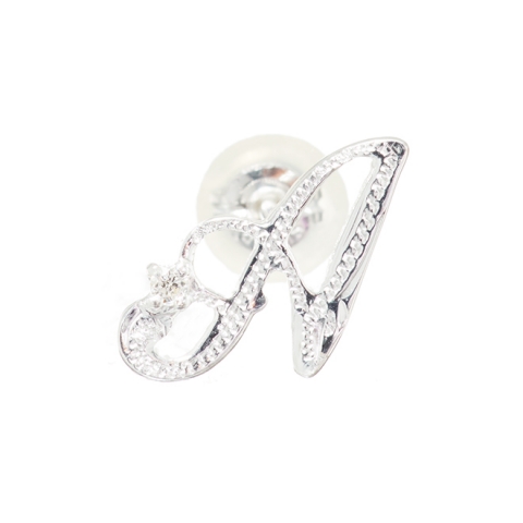 ハワイアンジュエリー/Silver925/イニシャル「A」 ピアス(ダイヤモンド付)|ハワイアンジュエリーブランドMaxi(マキシ)公式通販オンラインショップ