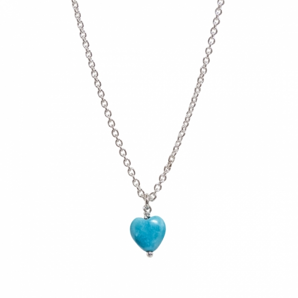 ハワイアンジュエリー/Silver925/ターコイズ/Heart TQ Necklace|ハワイアンジュエリーブランドMaxi(マキシ)公式通販オンラインショップ
