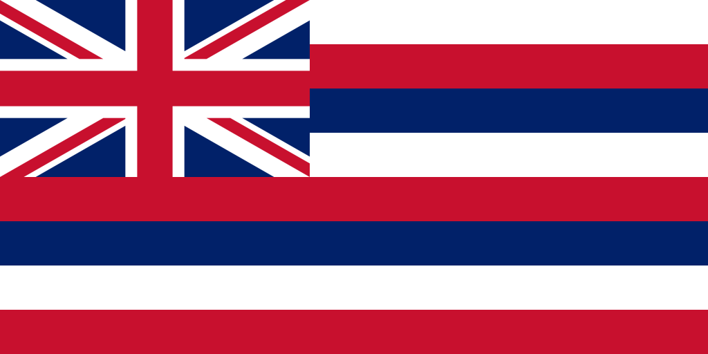 ハワイの歴史を象徴するハワイ州旗（Ka Hae Hawaiʻi）の画像