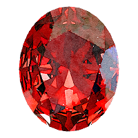 7月の誕生石、ルビーのルース。ハワイアンジュエリーのカスタマイズや選定のイメージ。