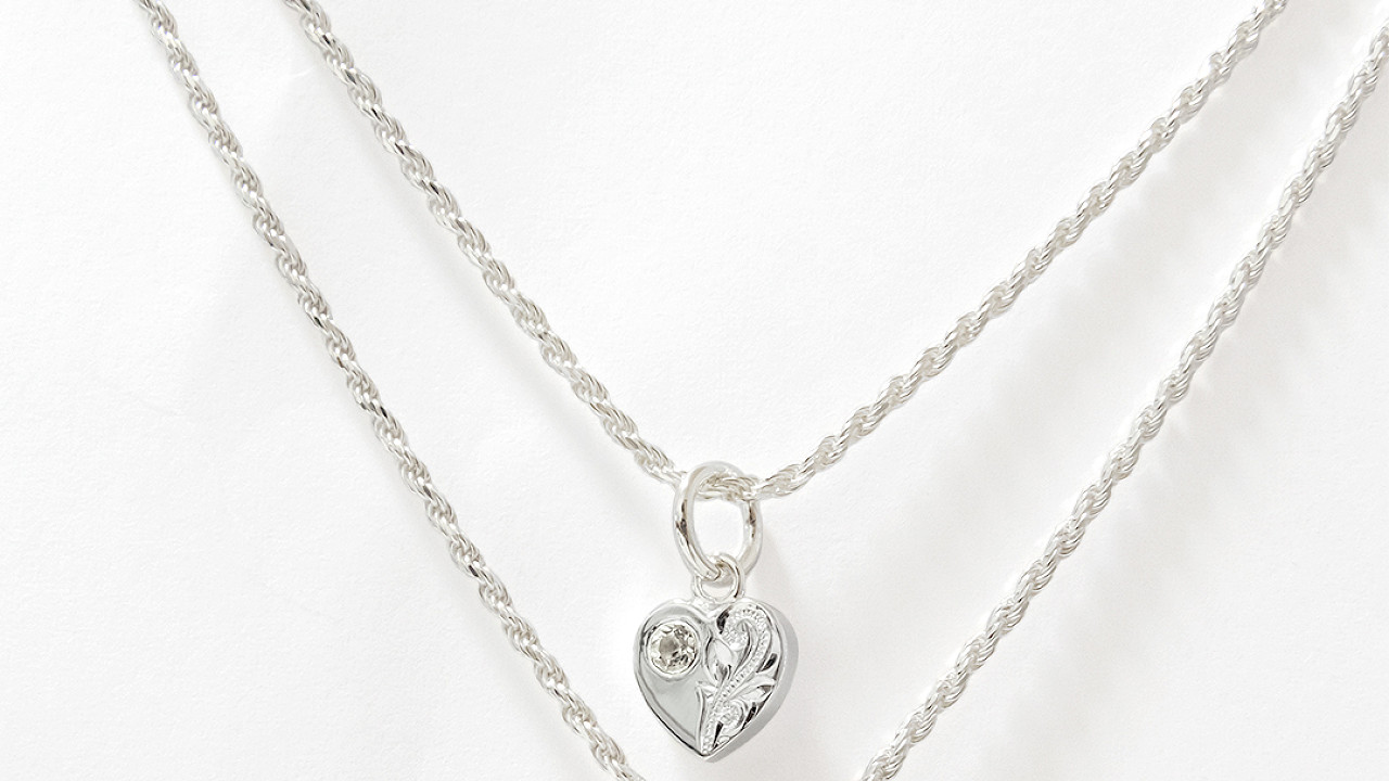 Silver925のフレンチロープチェーンネックレス