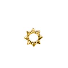 ハワイアンジュエリー/K10YG/プティット ラウンドサン ピアス