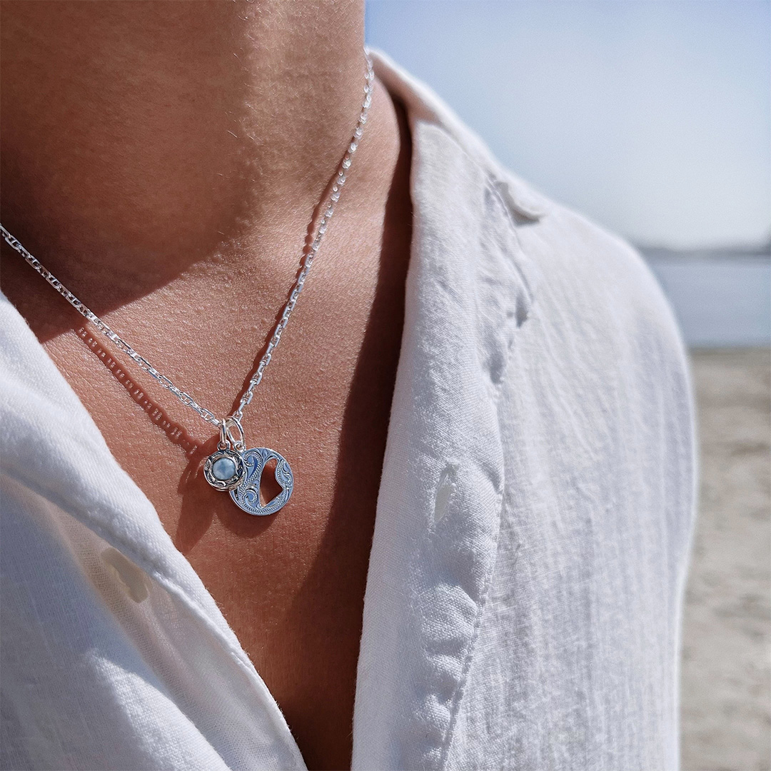 ハワイアンジュエリー/Silver925/ラウンドフィンペンダント  