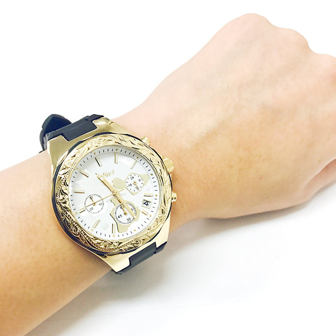 【美品】Maxi　腕時計 ユニセックス　ハワイアンジュエリー　マキシ　ゴールド