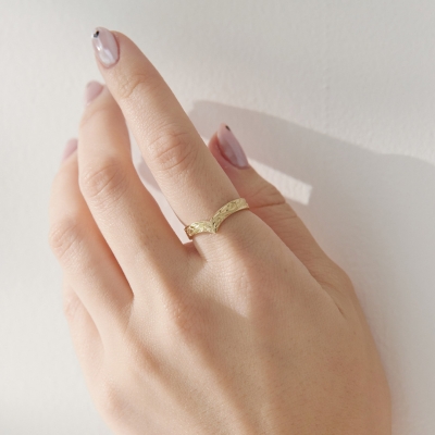 ハワイアンジュエリー/K14YG/ホエールテールリング(3mm)|ハワイアンジュエリーブランドMaxi(マキシ)公式通販オンラインショップ