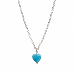 ハワイアンジュエリー/Silver925/ターコイズ/Heart TQ Necklace