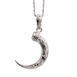 ハワイアンジュエリー/Silver925/horn pendant/large