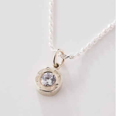 ハワイアンジュエリー/Silver925/ラウンドストーンペンダントCZ|ハワイアンジュエリーブランドMaxi(マキシ)公式通販オンラインショップ