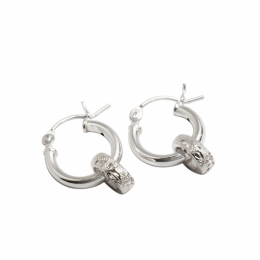 Ring hoop earrings/SS