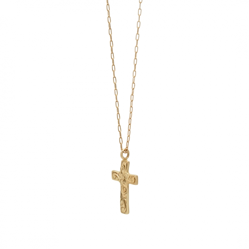 ハワイアンジュエリー/K10YG/Cross necklace|ハワイアンジュエリーブランドMaxi(マキシ)公式通販オンラインショップ