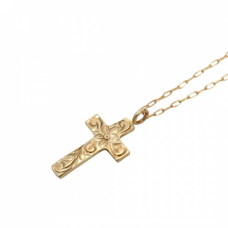 ハワイアンジュエリー/K10YG/Cross necklace|ハワイアンジュエリーブランドMaxi(マキシ)公式通販オンラインショップ