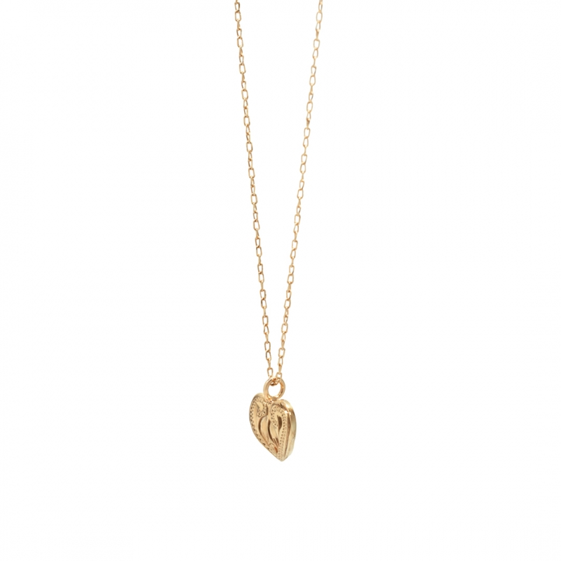ハワイアンジュエリー/K10YG/Curves heart necklace|ハワイアンジュエリーブランドMaxi(マキシ)公式通販オンラインショップ