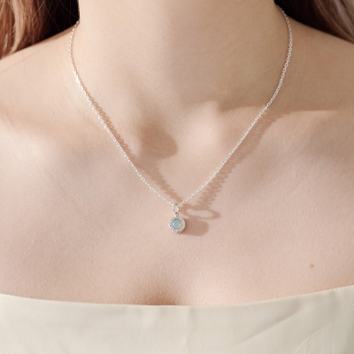 ハワイアンジュエリー/Silver925/ラウンドストーンペンダント オパール|ハワイアンジュエリーブランドMaxi(マキシ)公式通販オンラインショップ