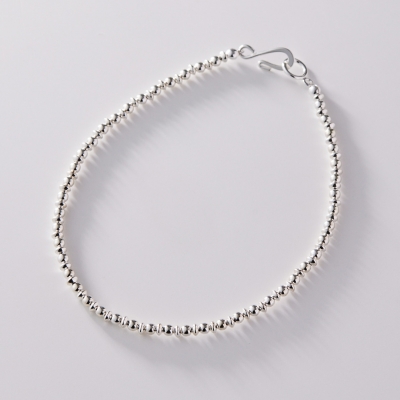 ハワイアンジュエリー/Silver beads Anklet