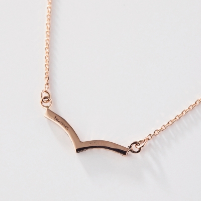 ハワイアンジュエリー/14KPG/ホエールテールダイヤモンドネックレス/Diamond|ハワイアンジュエリーブランドMaxi(マキシ)公式通販オンラインショップ