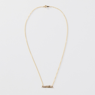 ハワイアンジュエリー/14KYG/ダイヤモンドヘッド ネックレス/Diamond