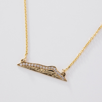 ハワイアンジュエリー/14KYG/ダイヤモンドヘッド ネックレス/Diamond|ハワイアンジュエリーブランドMaxi(マキシ)公式通販オンラインショップ