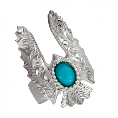 ハワイアンジュエリー/SILVER925/イーグル ターコイズリング