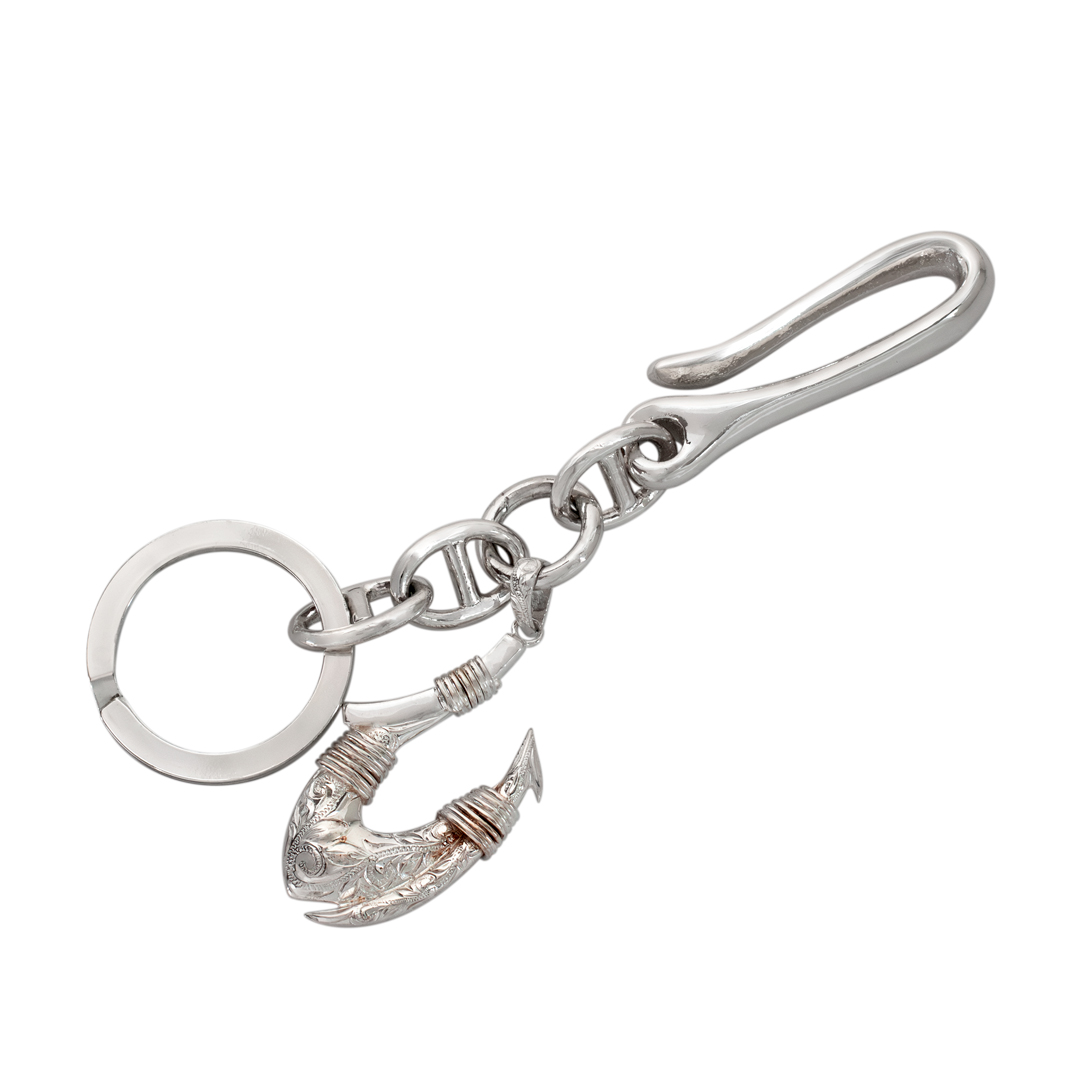 【WEB限定】フィッシュフック マリーナ キー チェーン/真鍮/SILVER925|ハワイアンジュエリーブランドMaxi(マキシ)公式通販オンラインショップ