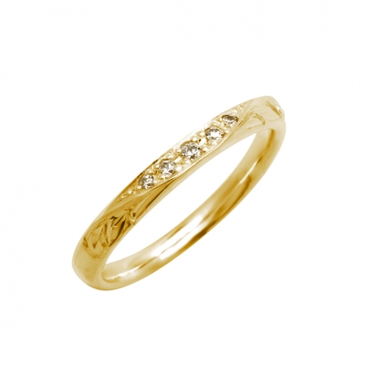 ハワイアンジュエリー/Nalu Aloha(ナル・アロハ)/K18YG/レディース/ダイヤモンド