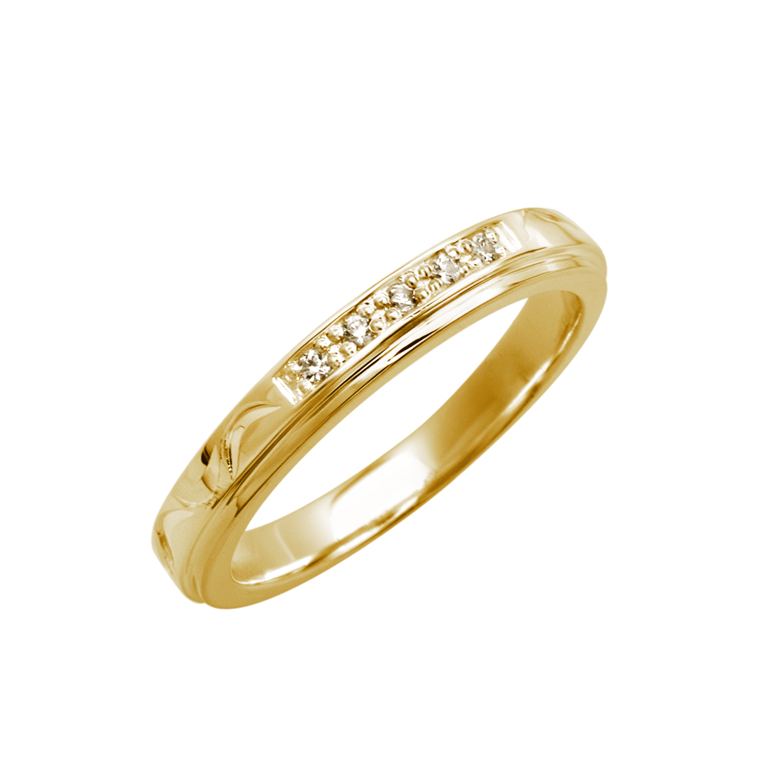 ハワイアンジュエリー/Nalu Pilina(ナル・ピリナ)/K18YG/レディース/ダイヤモンド