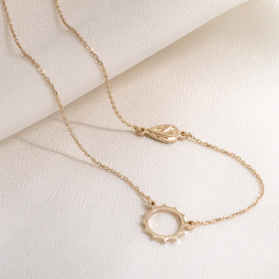 Maxi Sun and Dew drop Necklace