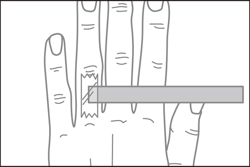 リングサイズの測り方